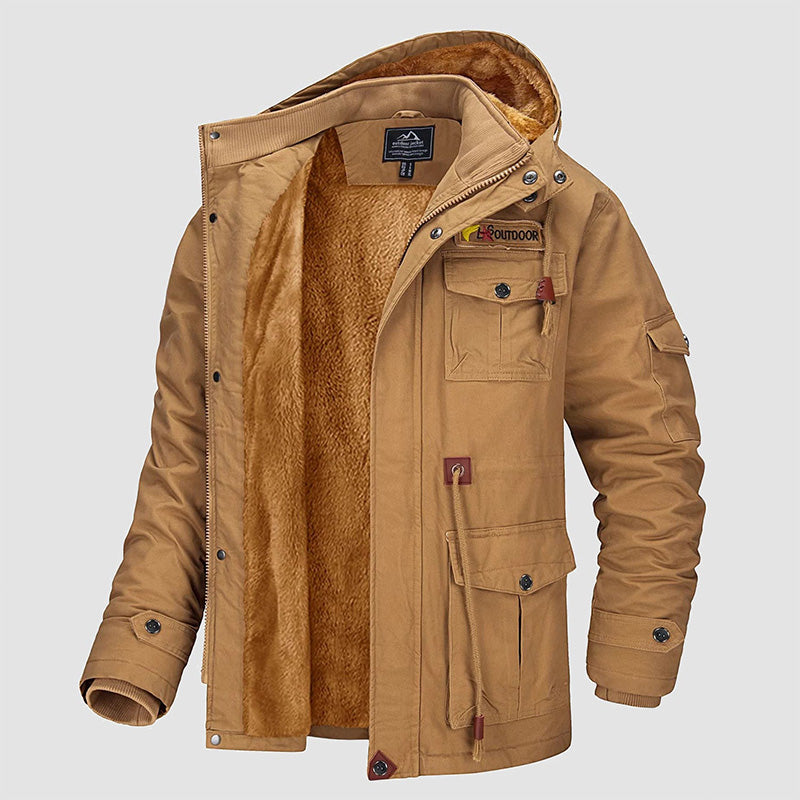 🔥 LAST DAY PROMOTION - 50%OFF 🔥Men's Winter Drawstring Cotton Military Driver Jacket - Comfort and Style Combined