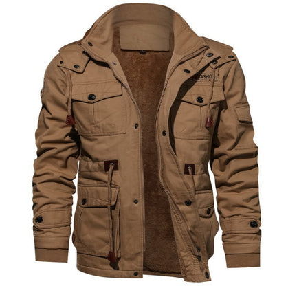 🔥 LAST DAY PROMOTION - 50%OFF 🔥Men's Winter Drawstring Cotton Military Driver Jacket - Comfort and Style Combined