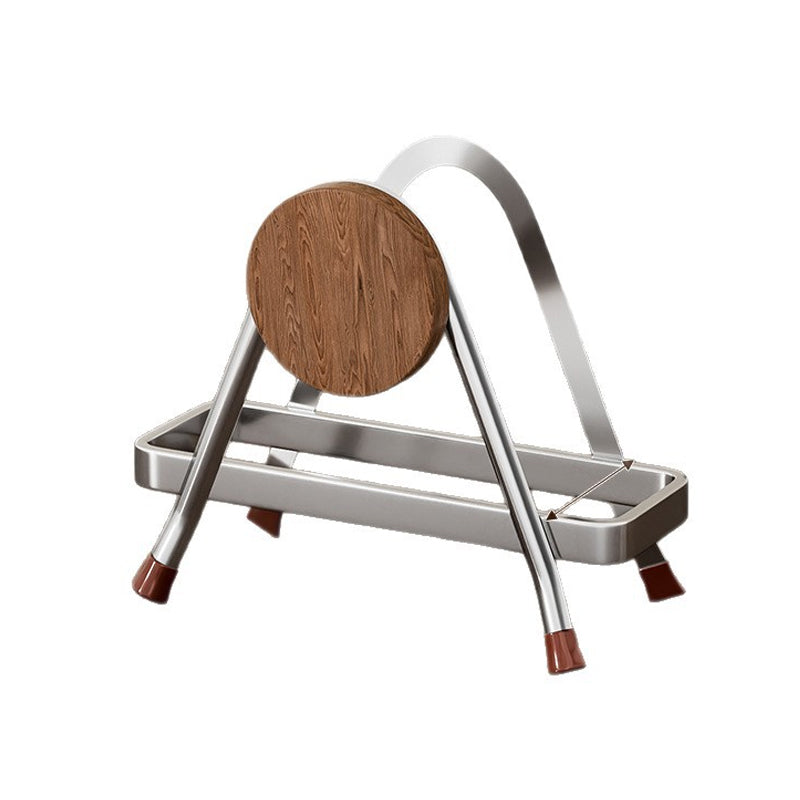 Anti-Slip Cutting Board Rack with Drip Tray