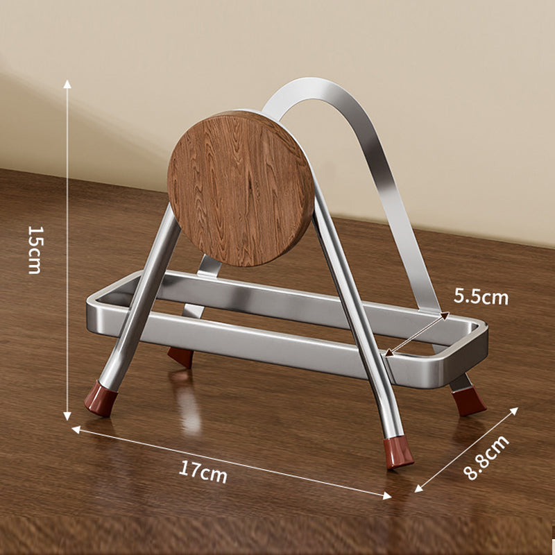 Anti-Slip Cutting Board Rack with Drip Tray