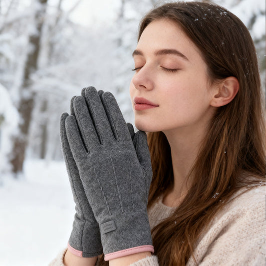 Windproof Warm Gloves with Touchscreen & Anti-Slip Grip