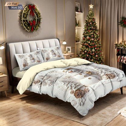 ⏳Limited-time 50% off⏰Festive Christmas 3-Piece Duvet Cover Set🛏️❤️