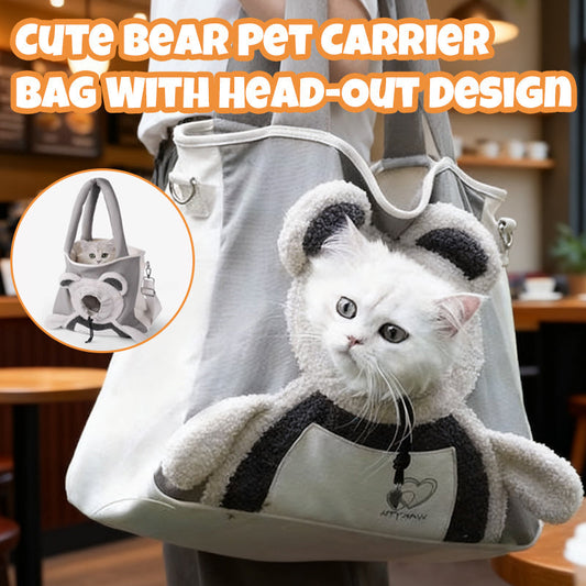 🔥 Free Shipping LAST DAY PROMOTION - 50%OFF 🔥 Cute Bear Pet Carrier Bag With Head-Out Design