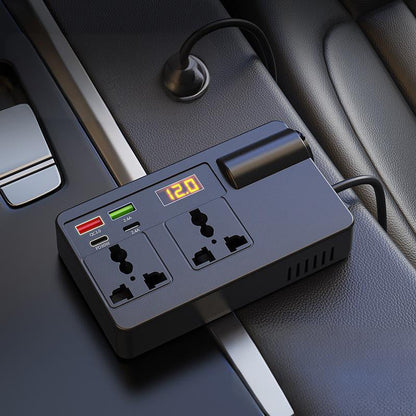 🔥2026 New Arrivals: 55% Off for Limited Time!🔥🔋Portable Car Inverter 12V/24V to 220V with Digital Display