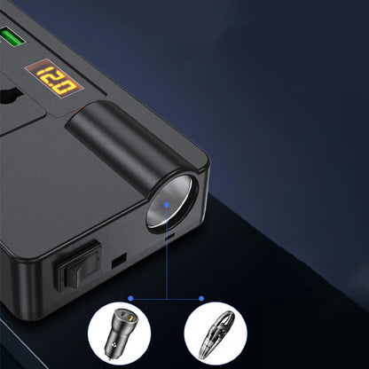 🔥2026 New Arrivals: 55% Off for Limited Time!🔥🔋Portable Car Inverter 12V/24V to 220V with Digital Display