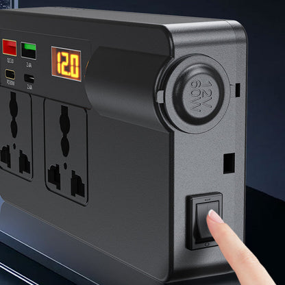 🔥2026 New Arrivals: 55% Off for Limited Time!🔥🔋Portable Car Inverter 12V/24V to 220V with Digital Display