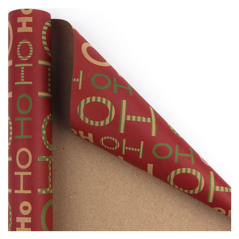 🔥Black Friday Limited-Time Special Offer🔥Deals-Christmas Printed Kraft Wrapping Paper Roll