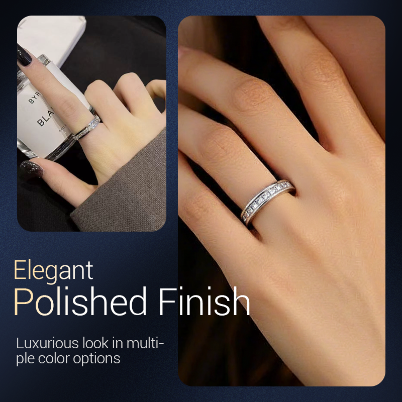 💖Black Friday mega offer – 50% discount!💖Rotating spinner ring made of titanium steel with zirconia