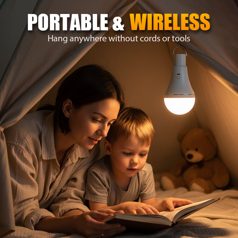 🔥HOT SALE 50% OFF🎁🏆#1 Best Seller ⏰💕🌟Portable Rechargeable LED Camping Light Bulb