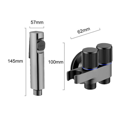 1-In-2-Out Dual Control Valve & Bidet Sprayer Set