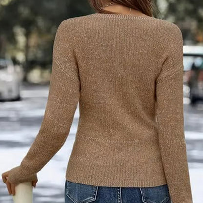 🔥Black Friday Sale 49% OFF🔥Women's Elegant Casual V-Neck Knit Top