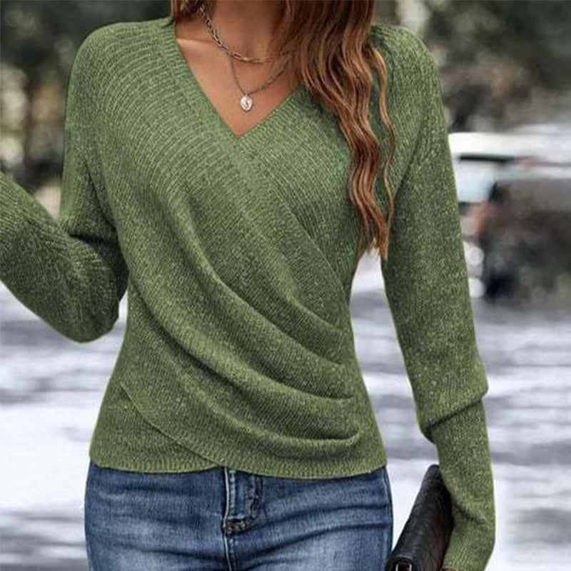🔥Black Friday Sale 49% OFF🔥Women's Elegant Casual V-Neck Knit Top