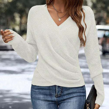🔥Black Friday Sale 49% OFF🔥Women's Elegant Casual V-Neck Knit Top