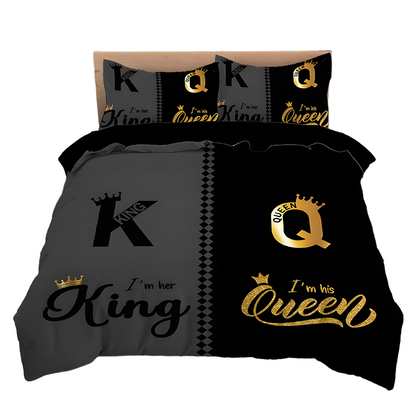 🔥2026 Collection Presale🔥3-Piece "King & Queen" Couple's Duvet Cover Set