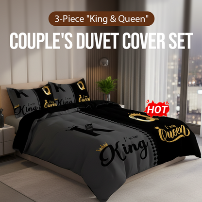 🔥2026 Collection Presale🔥3-Piece "King & Queen" Couple's Duvet Cover Set