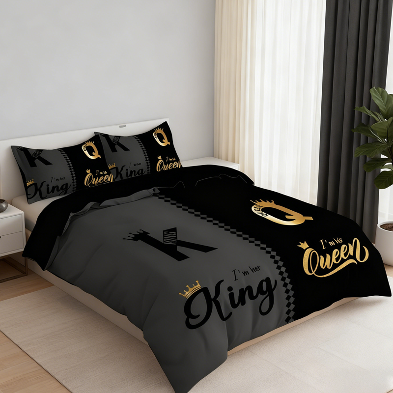 🔥2026 Collection Presale🔥3-Piece "King & Queen" Couple's Duvet Cover Set