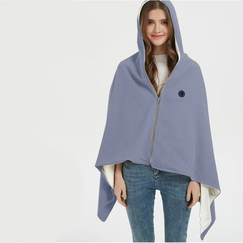 🎉Christmas Sale - 50% OFF🔥Portable Heated Hooded Blanket Shawl