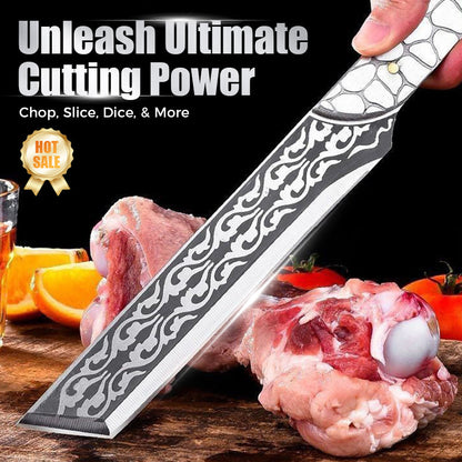 Multi-Functional Full-Tang Knife with Sheath