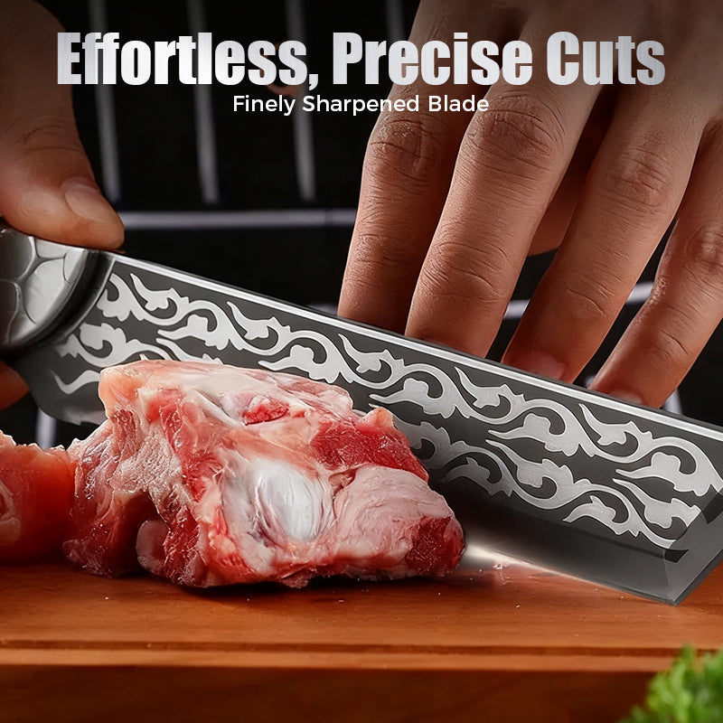 Multi-Functional Full-Tang Knife with Sheath