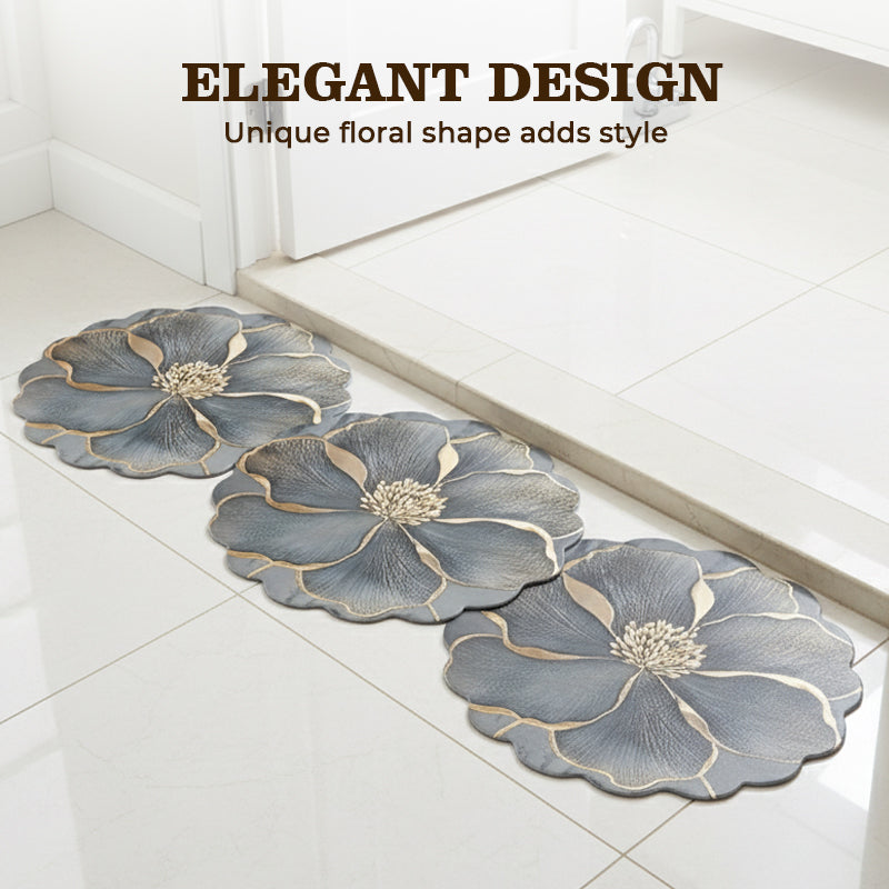 ⏳Time-limited Special⏰Flower Pattern Quick-Dry Bathroom Mat🌹