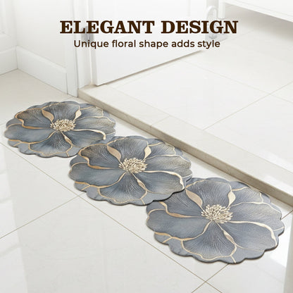 ⏳Time-limited Special⏰Flower Pattern Quick-Dry Bathroom Mat🌹