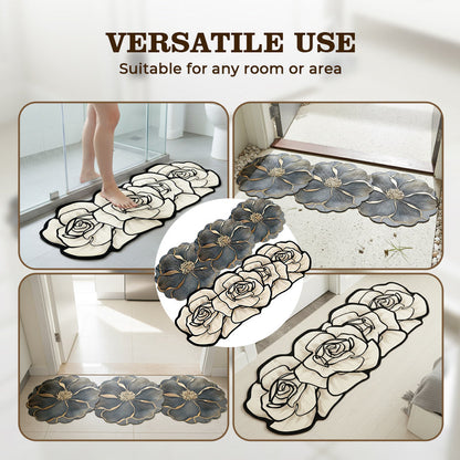 ⏳Time-limited Special⏰Flower Pattern Quick-Dry Bathroom Mat🌹