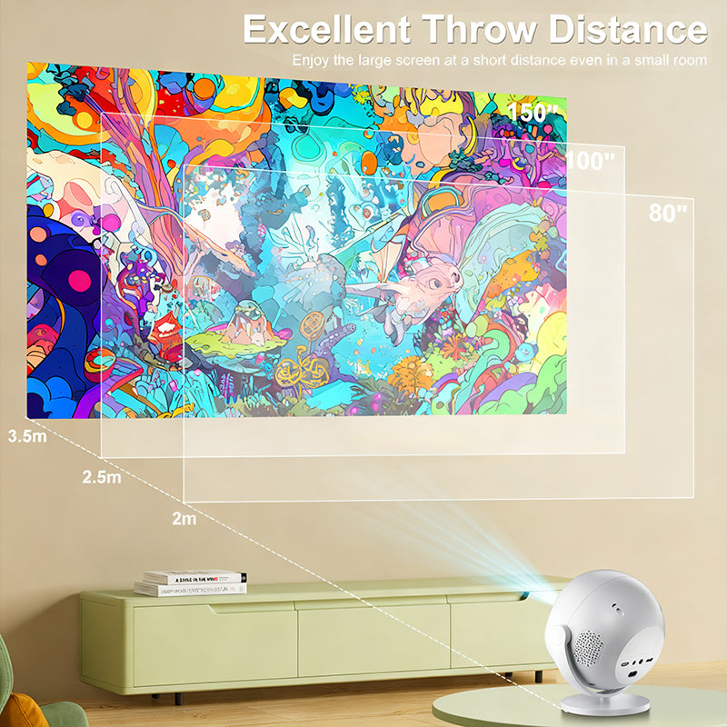 📽️ 65% OFF FLASH SALE ! ⚡ 360° Portable Smart HD Projector – 360° Rotatable Projection, Crisp HD Imaging, Wireless Connection & Ultra-Compact 🎬