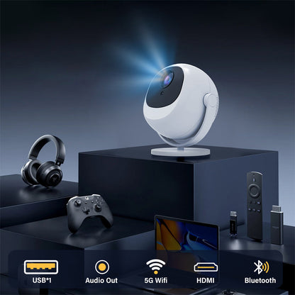 📽️ 65% OFF FLASH SALE ! ⚡ 360° Portable Smart HD Projector – 360° Rotatable Projection, Crisp HD Imaging, Wireless Connection & Ultra-Compact 🎬