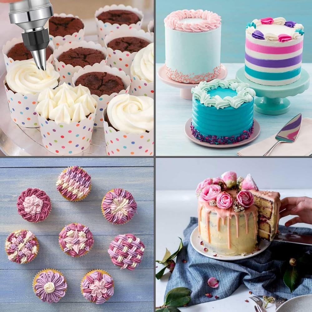 🔥HOT SALE 49% OFF🔥Stainless Steel Cookie Pres with 13 Discs & 8 Nozzles