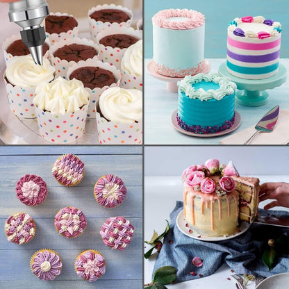 🔥HOT SALE 49% OFF🔥Stainless Steel Cookie Pres with 13 Discs & 8 Nozzles