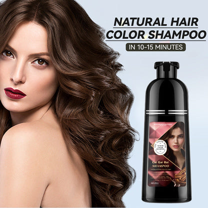 🍎 NOW 50% OFF! ✨ 3-in-1 Hair Coloring Shampoo, Plant Extracts for Vibrant Hair