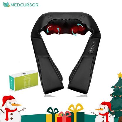 🔥Limited Time 76% Off🔥Heated Shiatsu Neck Massager｜16 Deep-Kneading Nodes｜Relax Muscles