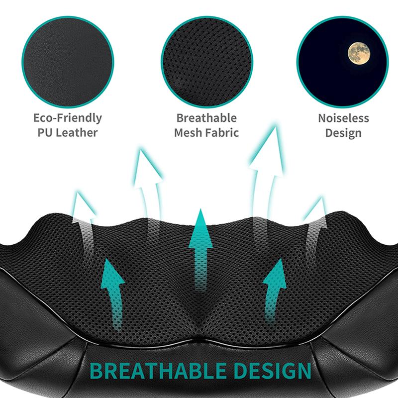 🔥Limited Time 76% Off🔥Heated Shiatsu Neck Massager｜16 Deep-Kneading Nodes｜Relax Muscles