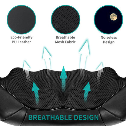 🔥Limited Time 76% Off🔥Heated Shiatsu Neck Massager｜16 Deep-Kneading Nodes｜Relax Muscles