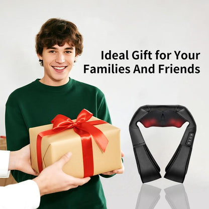 🔥Limited Time 76% Off🔥Heated Shiatsu Neck Massager｜16 Deep-Kneading Nodes｜Relax Muscles