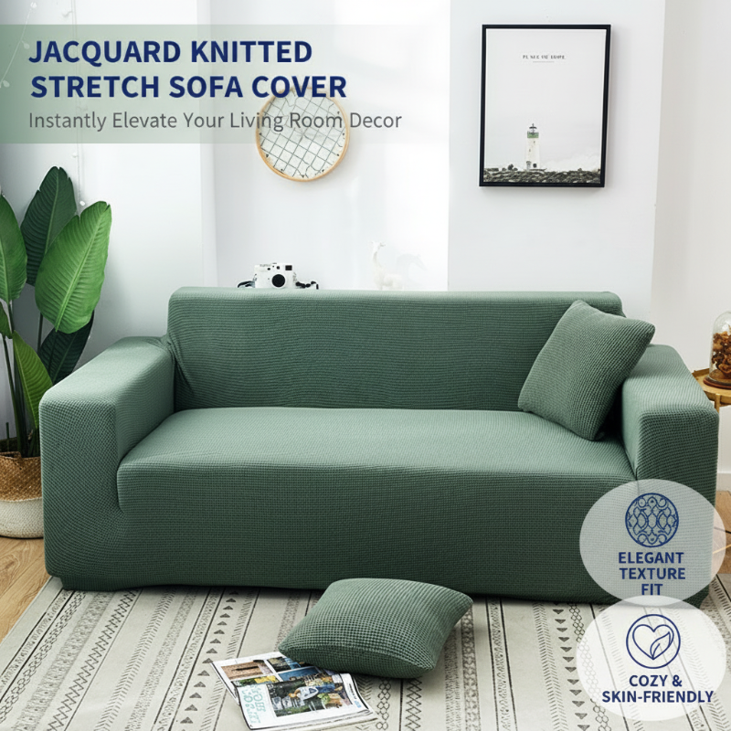 💯Jacquard Knitted Stretch Sofa Cover
