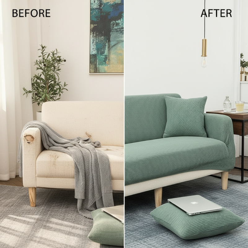 💯Jacquard Knitted Stretch Sofa Cover