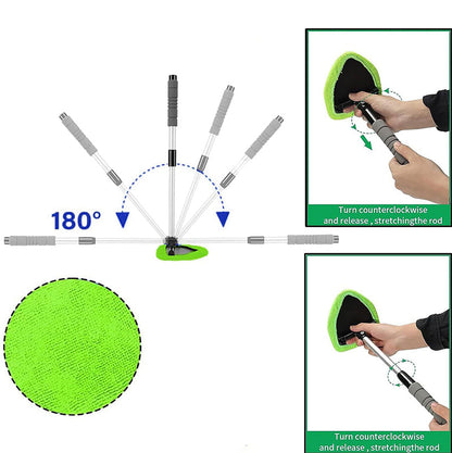 💦Crystal Clear Windscreen in Seconds – Extendable Cleaning Tool with 180° Rotating Head. 50% Off. UK Stock