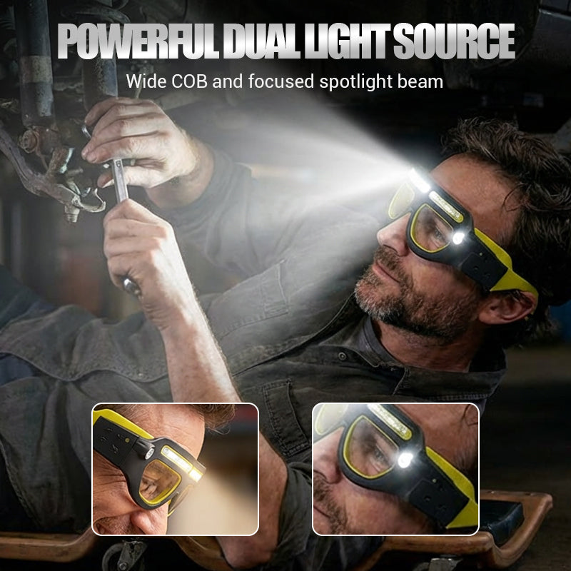 ⏳Limited-time 50% off⏰Rechargeable LED Glasses Headlamp