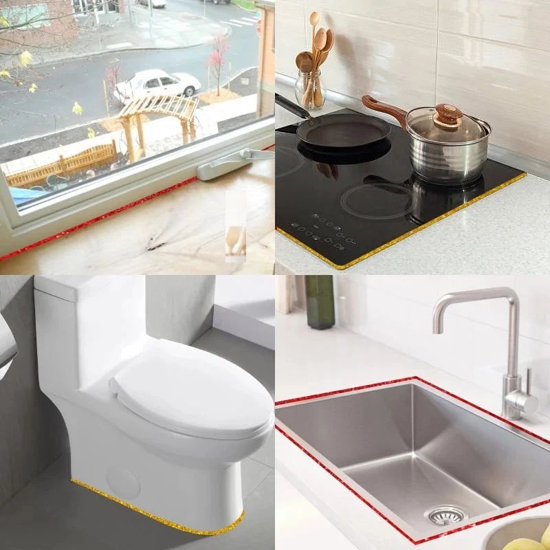 🔥 Buy 1 Get 1 Free！🔥 Ceramic Tile Gap Mildewproof Waterproof Self-Adhesive Caulk Strip 🛠️✨ – No More Dirty Gaps! 🚫🦠 Easy DIY, Long-Lasting Seal for Tiles, Sinks & Tubs