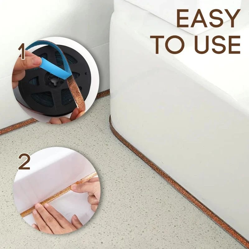 🔥 Buy 1 Get 1 Free！🔥 Ceramic Tile Gap Mildewproof Waterproof Self-Adhesive Caulk Strip 🛠️✨ – No More Dirty Gaps! 🚫🦠 Easy DIY, Long-Lasting Seal for Tiles, Sinks & Tubs