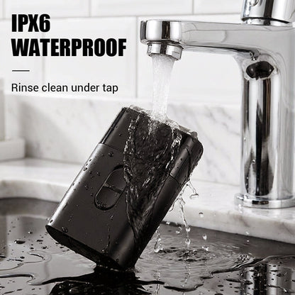 Mini IPX6 Waterproof Electric Foil Shaver for Men