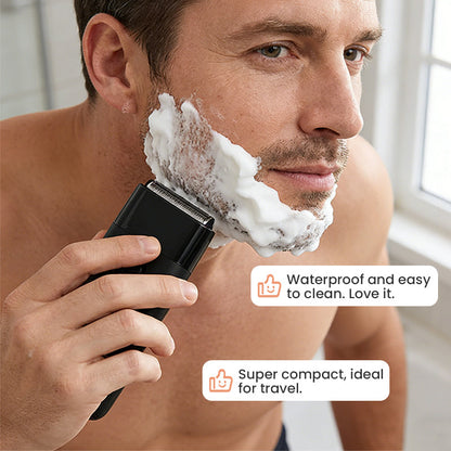 Mini IPX6 Waterproof Electric Foil Shaver for Men