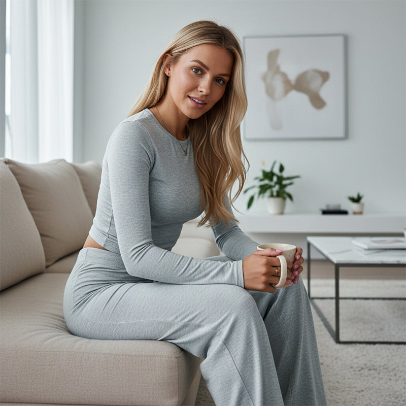 Women's Casual Top & Pants 2-Piece Set
