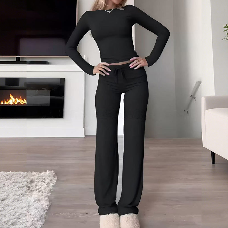 Women's Casual Top & Pants 2-Piece Set