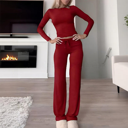 Women's Casual Top & Pants 2-Piece Set