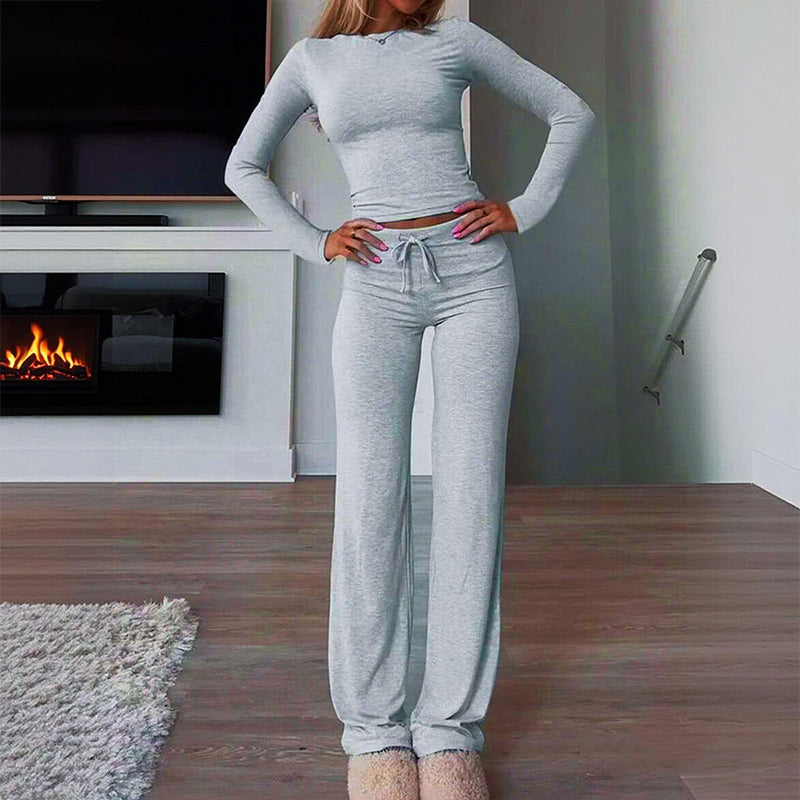 Women's Casual Top & Pants 2-Piece Set