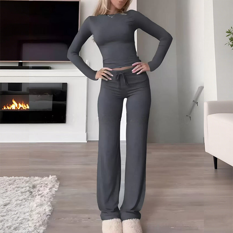 Women's Casual Top & Pants 2-Piece Set
