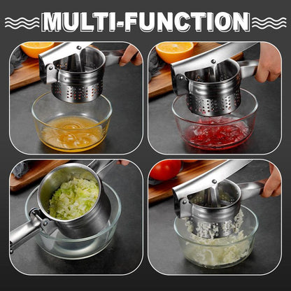 📢📢49%  OFF !! ⏰AEX Multifunctional Stainless Steel Potato, Juice & Food Press