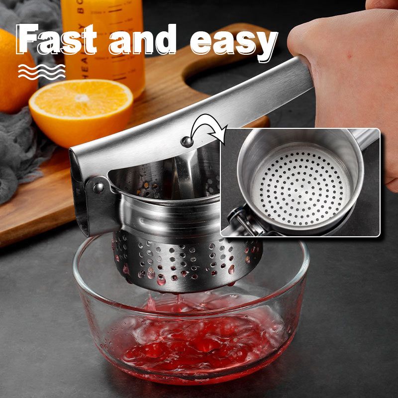 📢📢49%  OFF !! ⏰AEX Multifunctional Stainless Steel Potato, Juice & Food Press